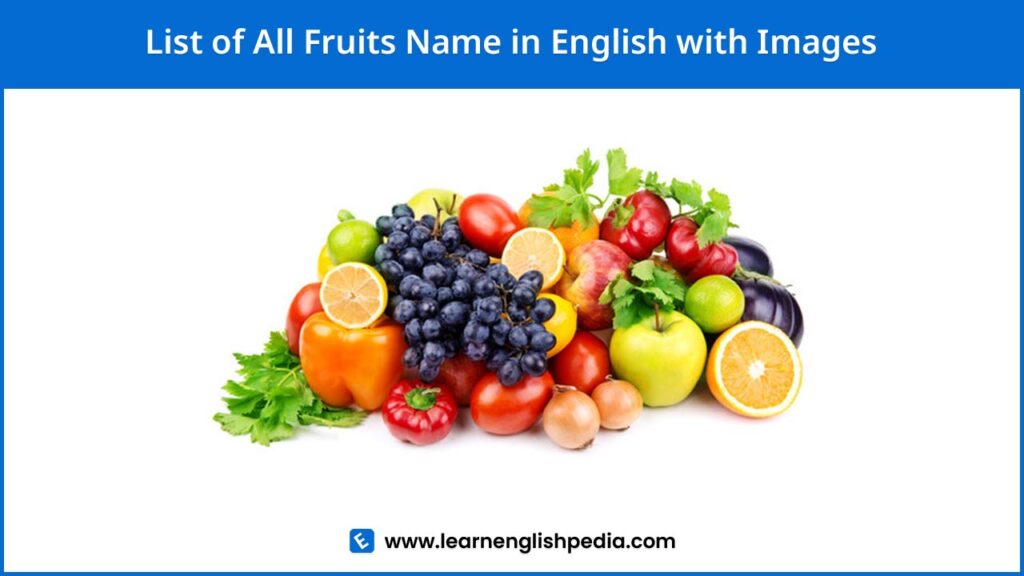 fruits name in english